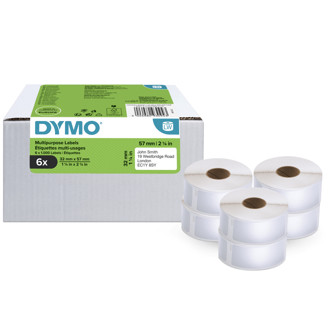 DY LW 32X57MM MP LBL 6 PK FSC EU/AP