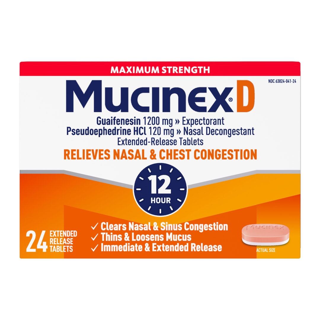 MUCINEX® D - Max Strength 24/24 ct.