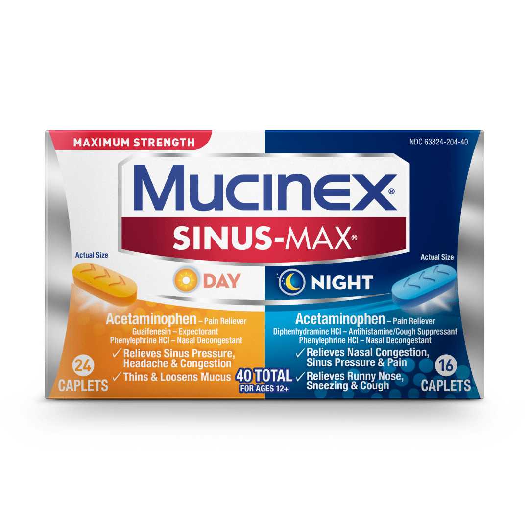 MUCINEX® SINUS-MAX® - Day & Night 24/40 ct.