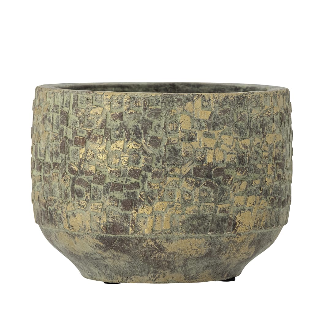 82060512 - Mawi Deco Flowerpot, Green, Terracotta STOCK: 125