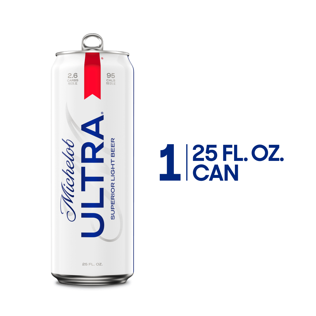 Michelob ULTRA Superior Light American Lager Beer, 25 fl oz Can