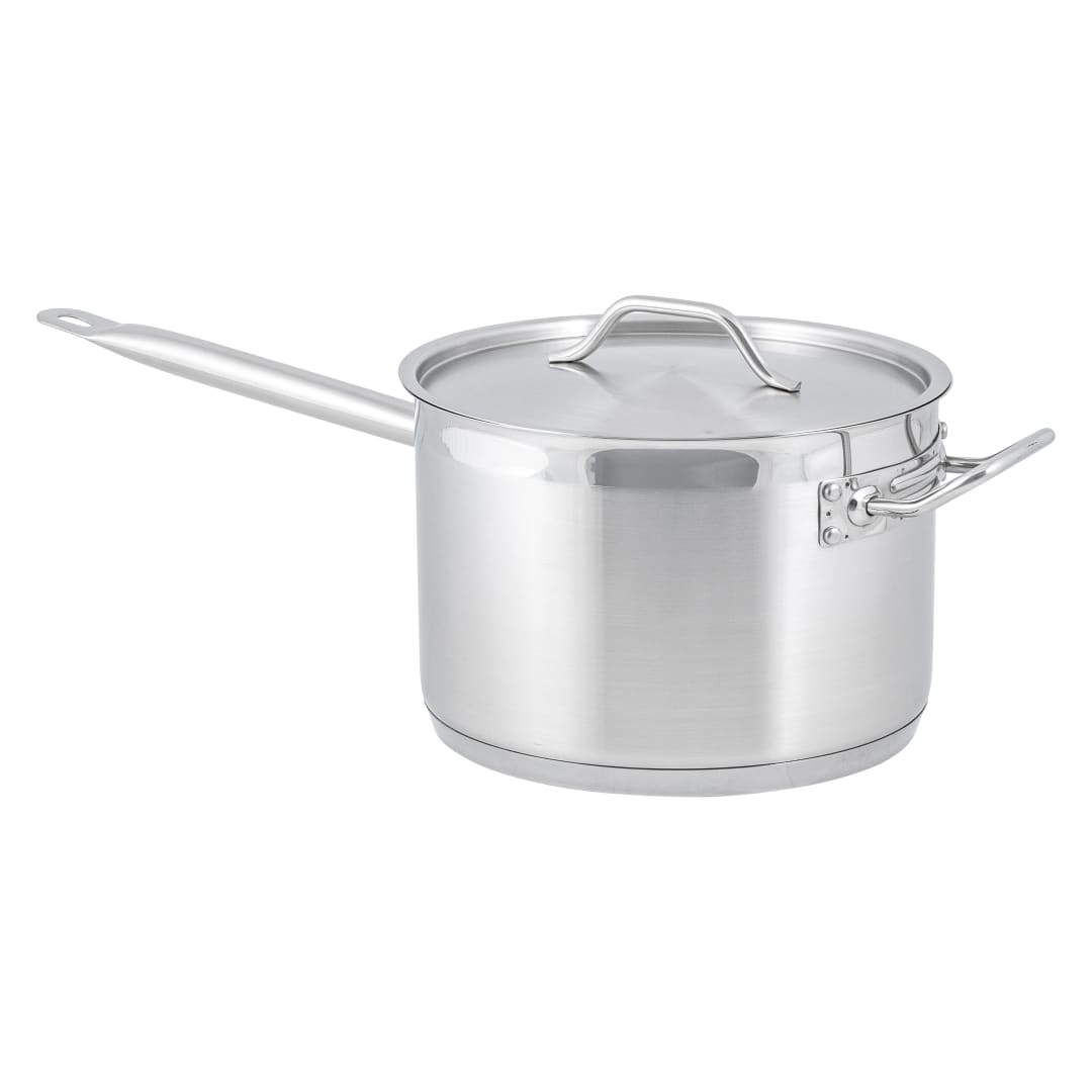 SPS-75 - SAUCE PAN S/S 7.5 QT W/COVER