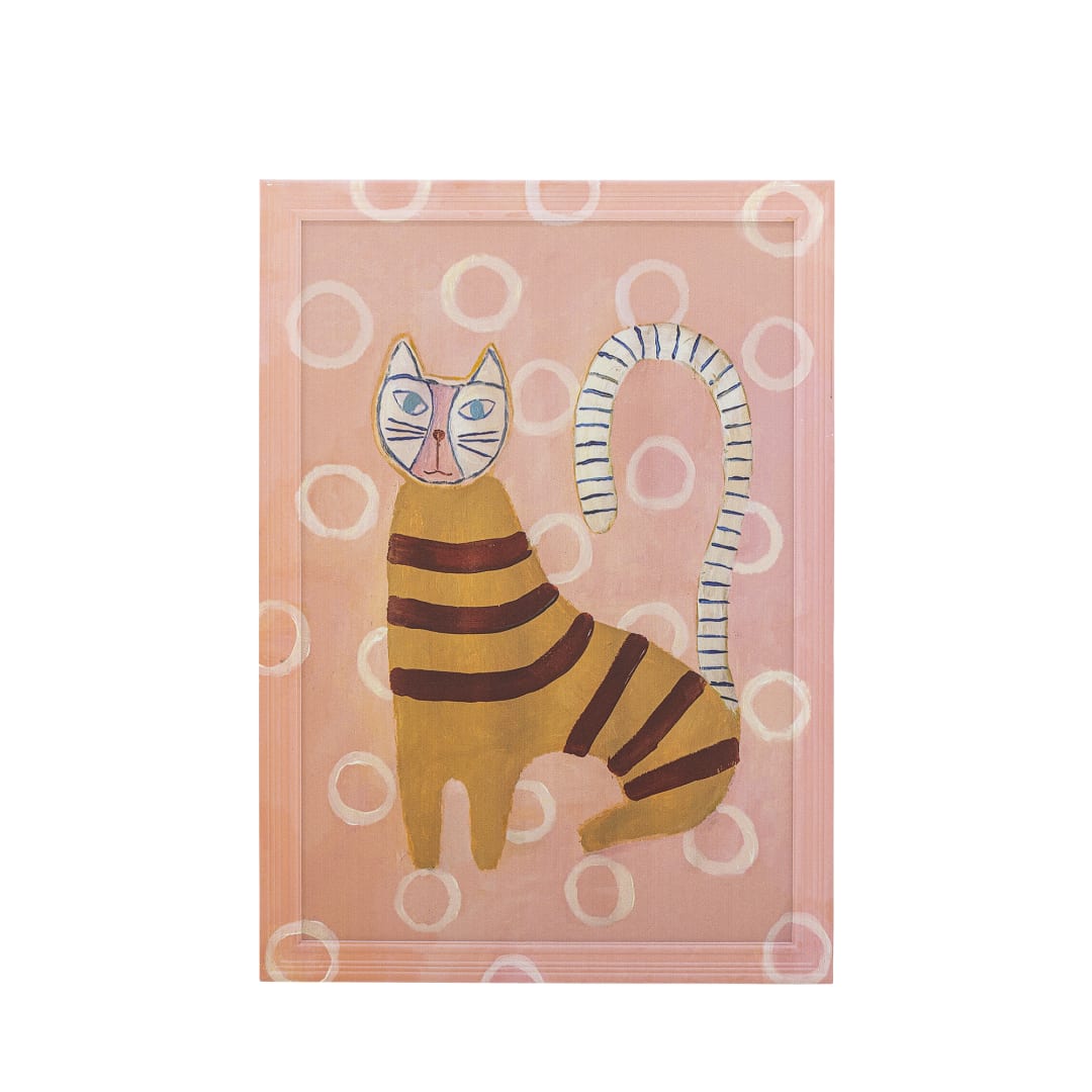 82063052 - Missy Illustration w/ Frame, Multi, Firwood STOCK: 27