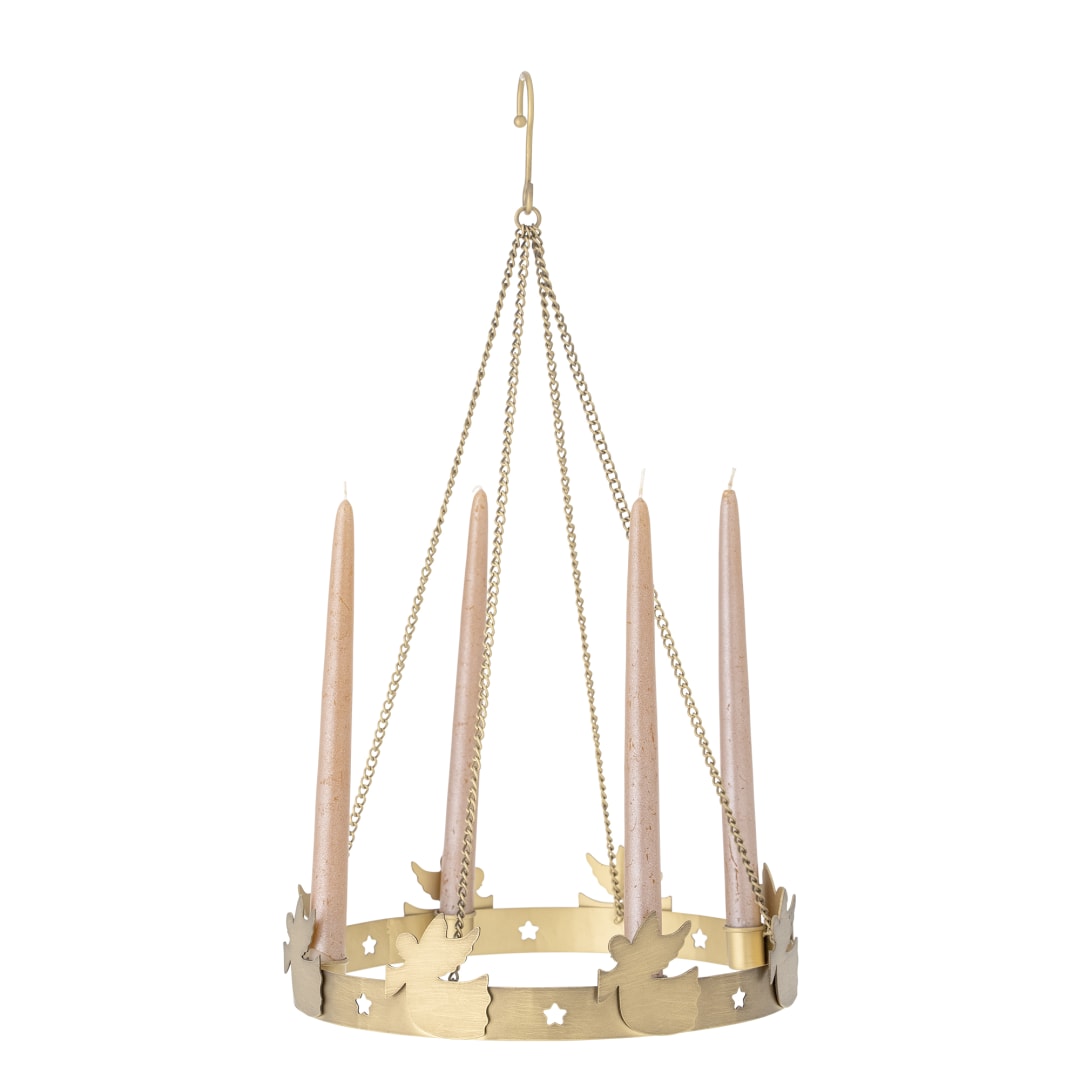 82062313 - Elmir Advent Candle Holder, Gold, Iron STOCK: 7