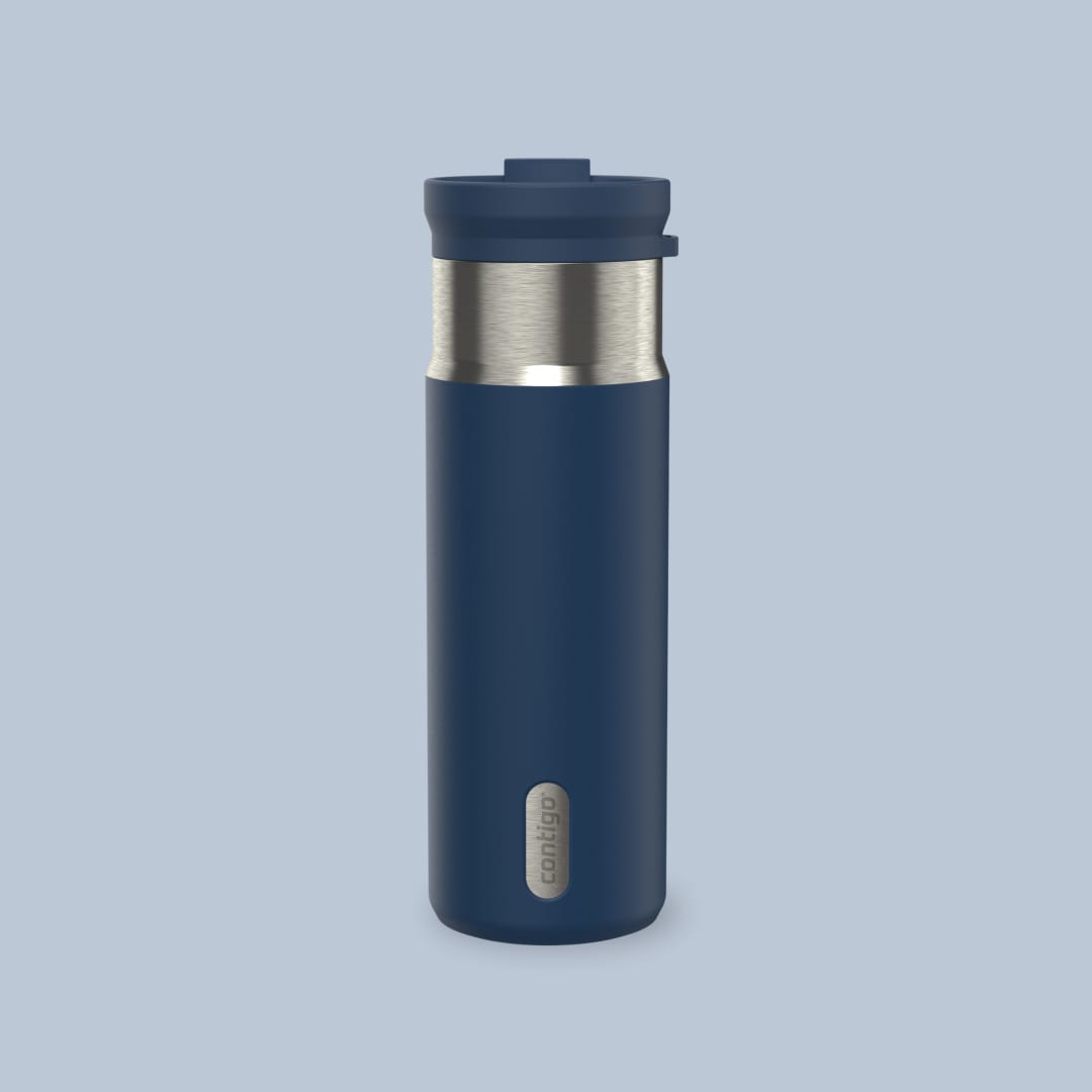 Contigo DualSip® 591 ml Botella Térmica Compacta de Acero Inoxidable a Prueba de Fugas con Tapa de Doble Uso