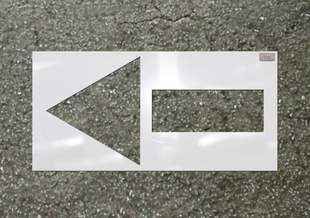 Stencil-(ARROW STRAIGHT) 42" Symbol Length, 48"x24"