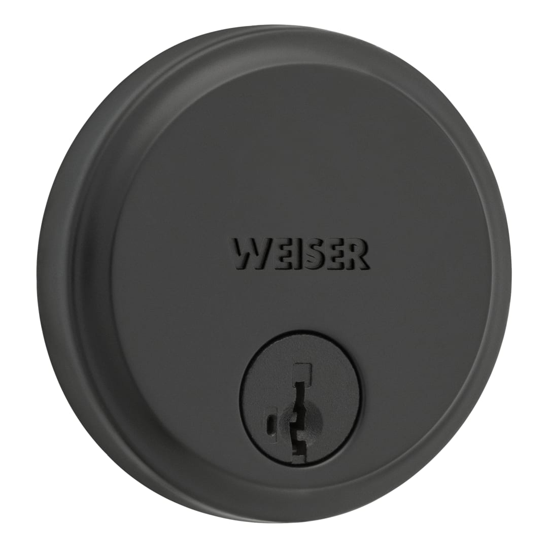 Hometown Single Cylinder Deadbolt featuring SmartKey Security™ in Matte Black