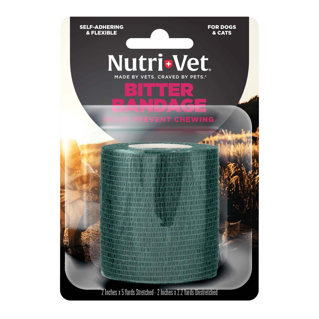 Nutri-Vet Bitter Bandage for Dogs and Cats | Help Prevent Chewing | 2 inches