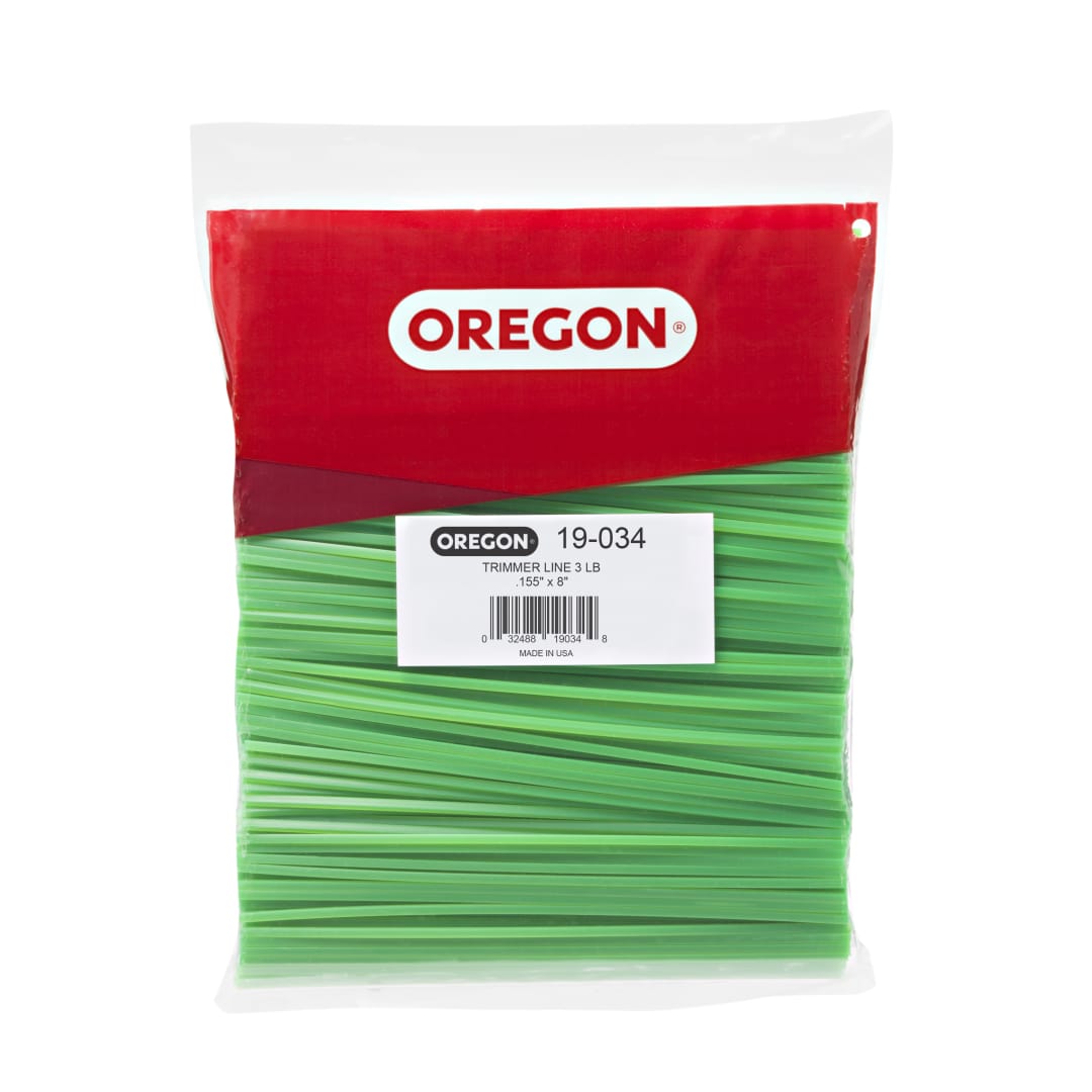 Oregon Precut Square Gatorline Trimmer Line, 0.155 in. by 8 in. Length, 3 Lbs