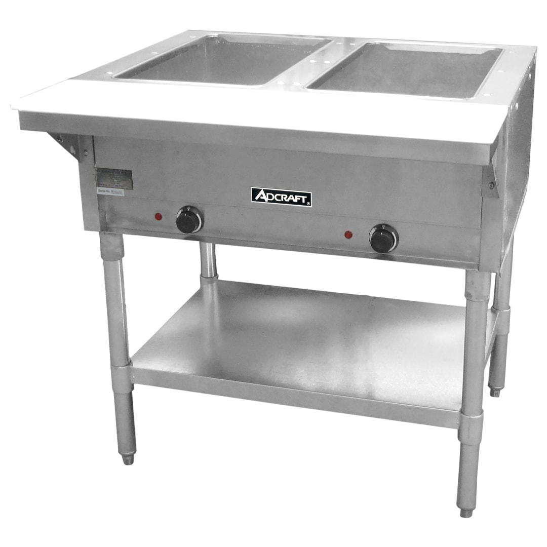 ST-120/2 - OPEN WELL STEAM TABLE - 2 BAY