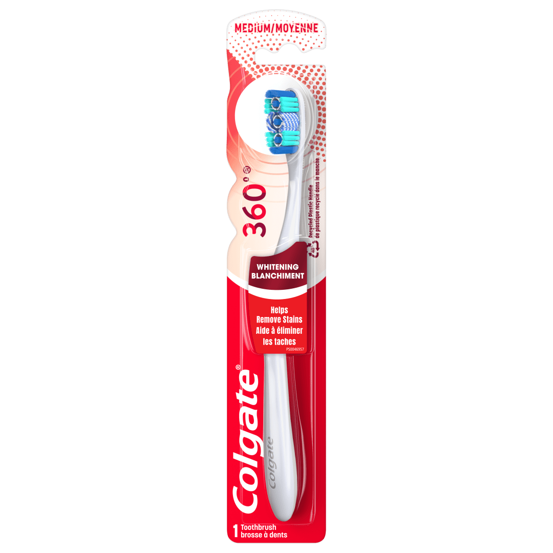 Colgate 36 Optic White Whitening Toothbrush, Medium