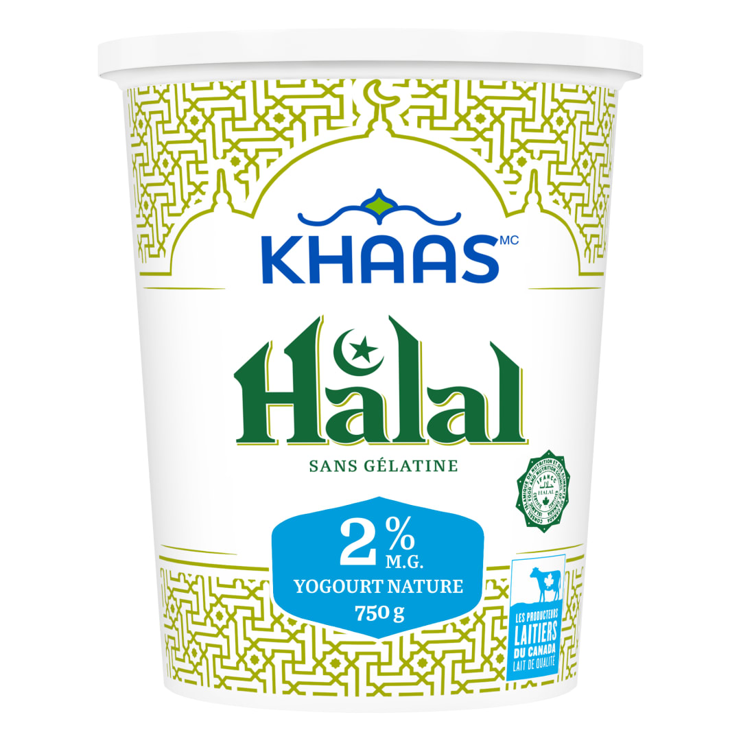 Khaas Halal 2% Plain Yogurt, 750g