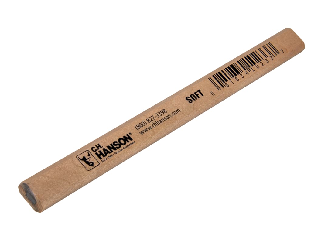 Carpenter Pencil-Soft Lead Raw Basswood