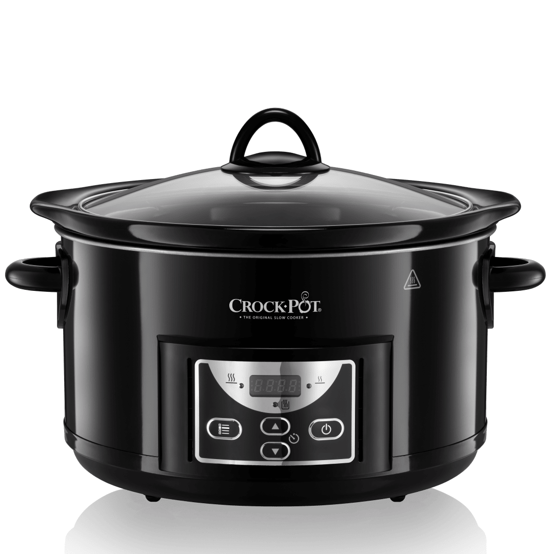 Crockpot Olla de Cocción Lenta | 4.7 Litros (hasta 5 Personas) | Temporizador Cuenta Atrás Programable | Negro [SCCPRC507B]