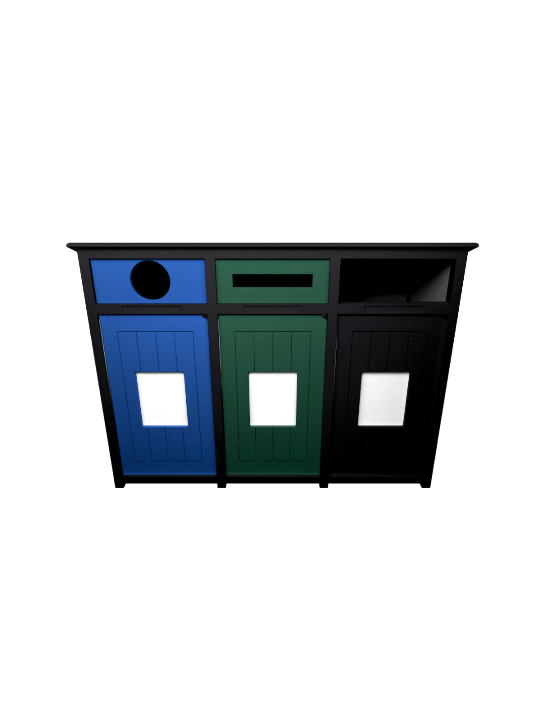  AURA - Triple - Unit - Circle-Slot-Full - Black-Grey-Blue-Green