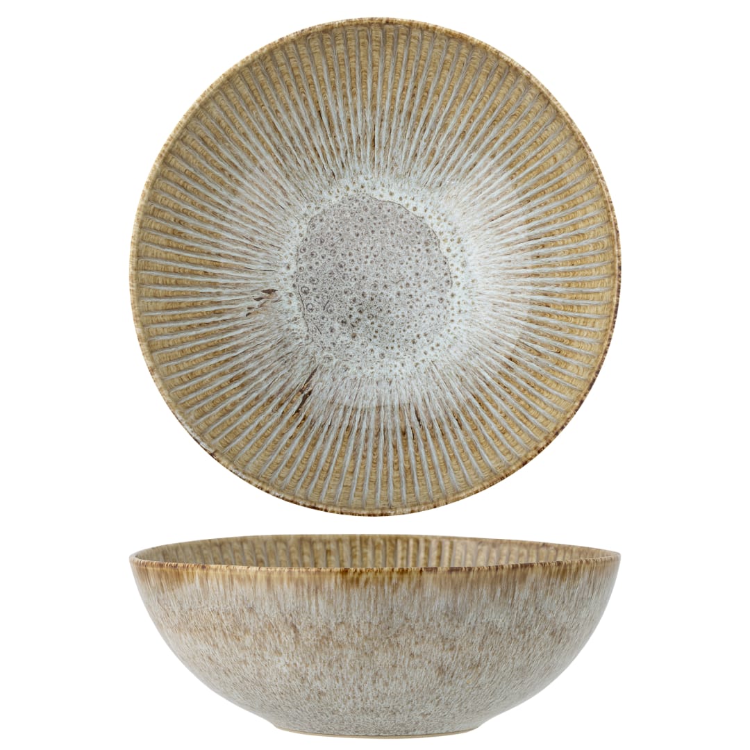 82068011 - Fleur Bowl, Nature, Stoneware STOCK: 300