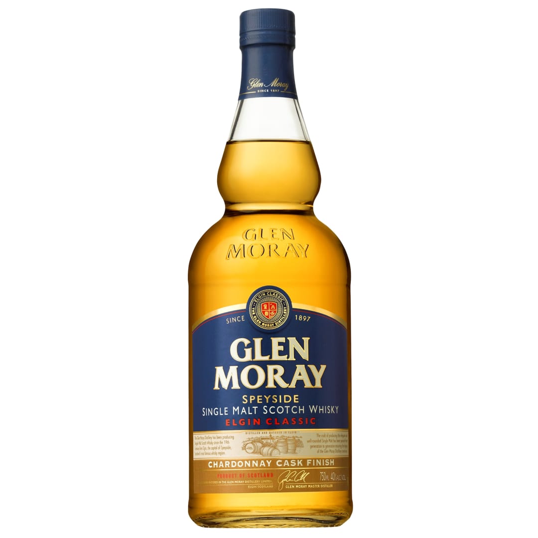Glen Moray Chardonnay Cask Finished Single Malt Scotch Whisky 750ml 80 Proof
