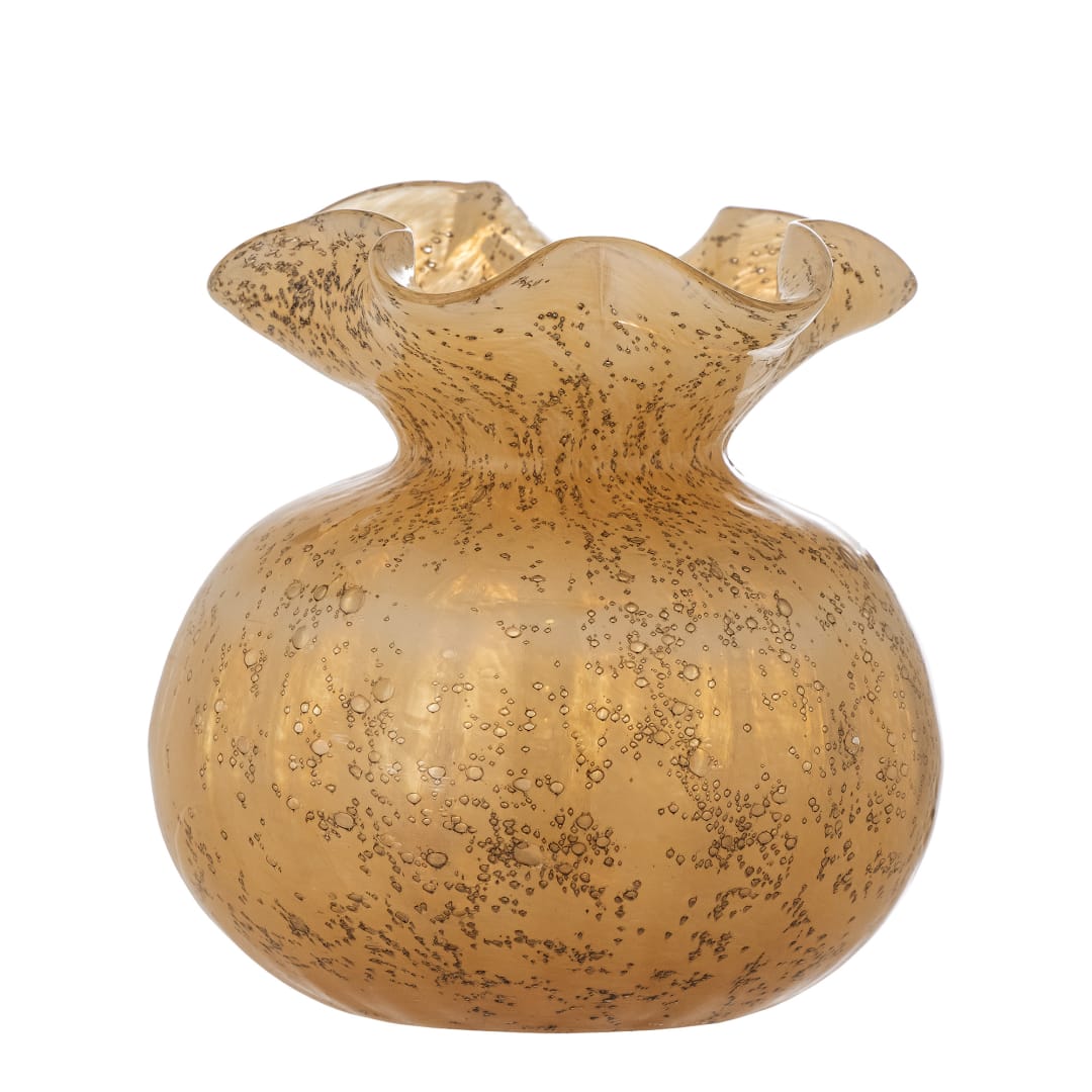 82060649 - Thebe Vase, Orange, Glass STOCK: 96