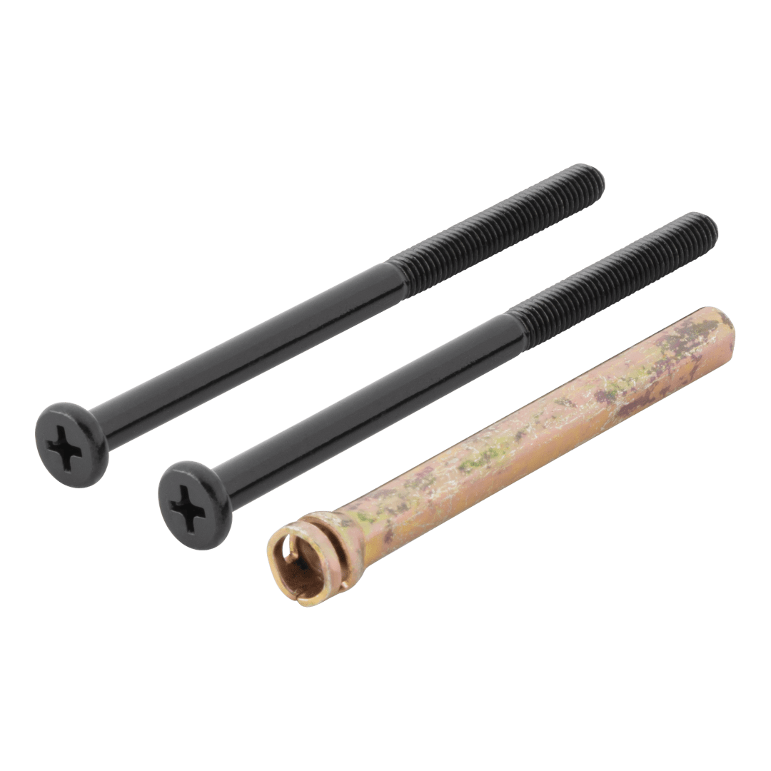 Deadbolt Single Cylinder Screw Pack for Thick Door in Matte Black or Venetian Bronze Finish