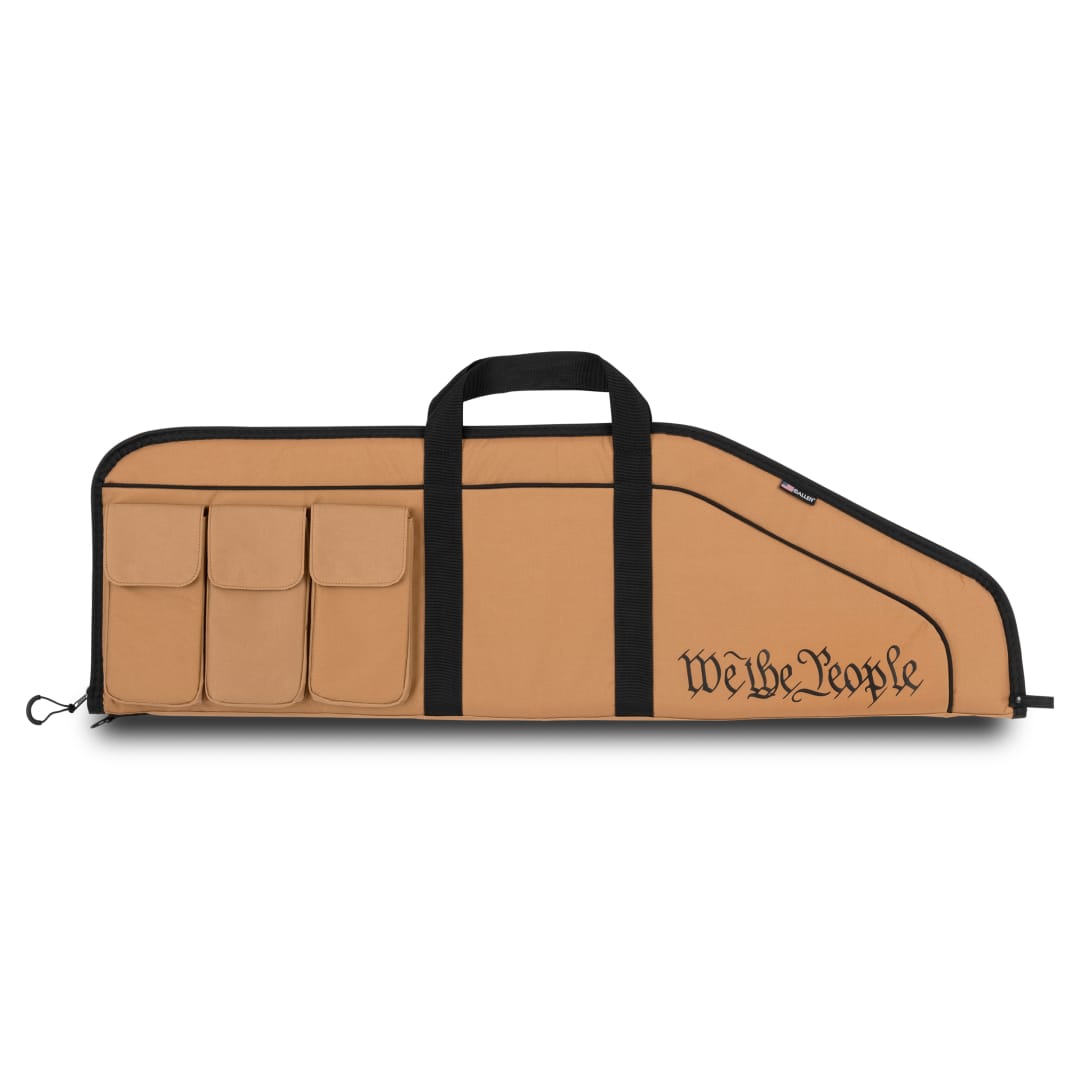 Patriotic "We the People" Tactical 36-inch Rifle Case - Tan/Black