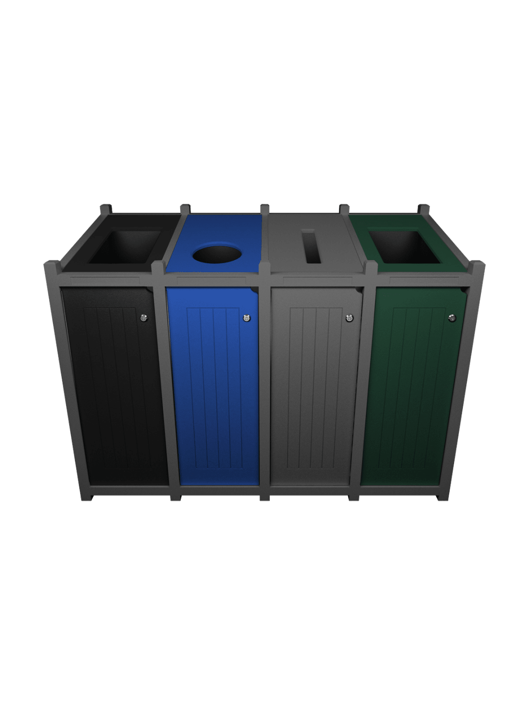  VENTURE - Quad - Unit - Full-Circle-Slot-Full - Grey-Black-Blue-Grey-Green
