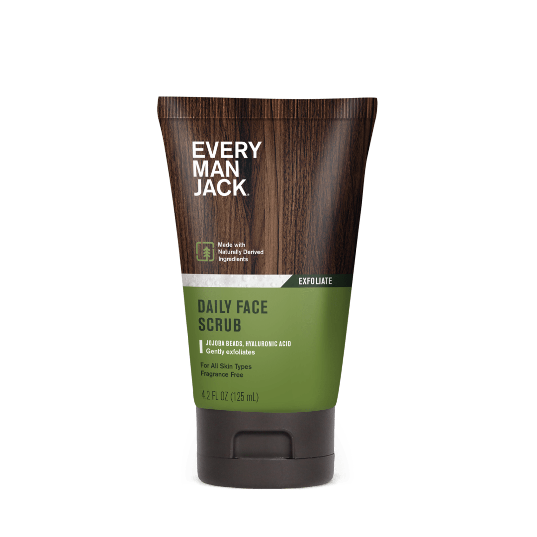 Every Man Jack Exfoliating Face Scrub for Men, Naturally Derived, 4.2 fl. oz
