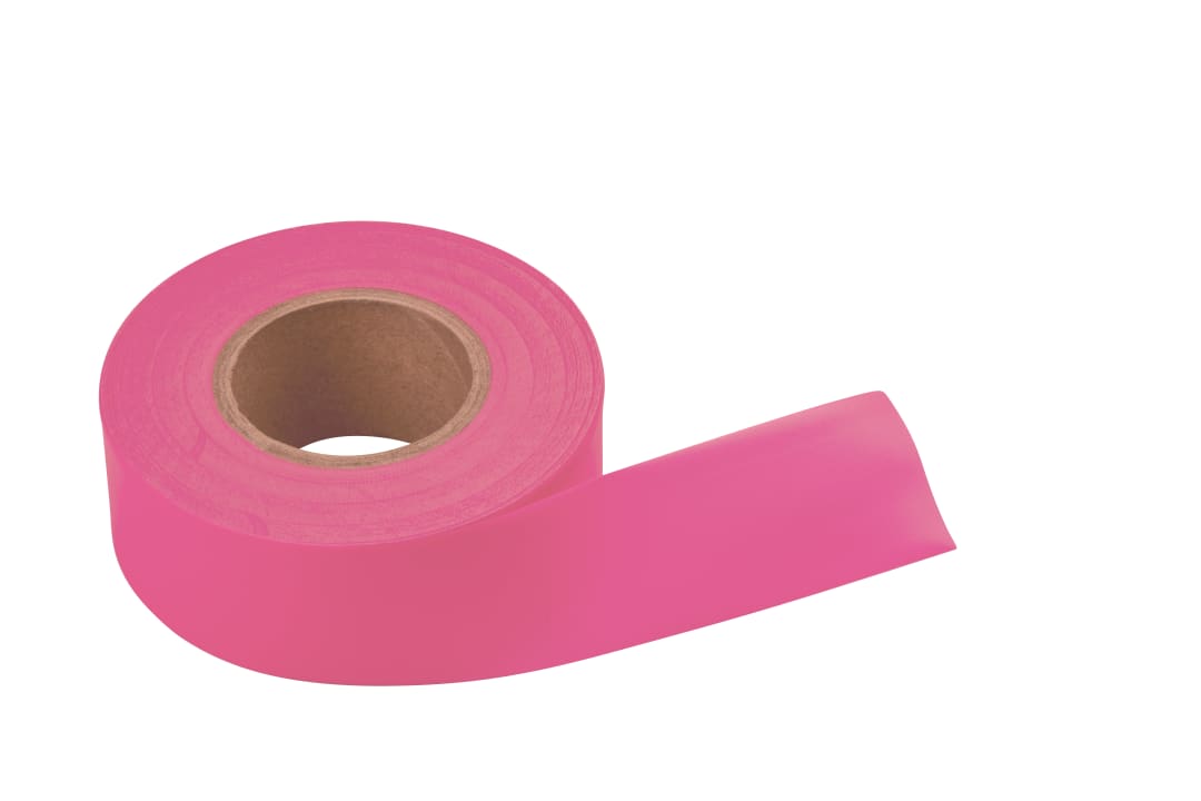Flag Tape-150ft.x1-3/16in. Pink Fluorescent