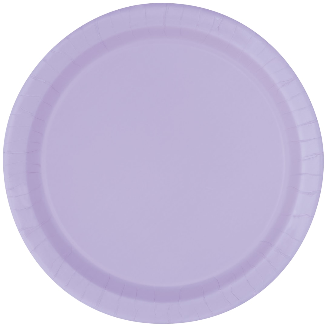 Lavender Solid Round 7" Dessert Plates, 8ct