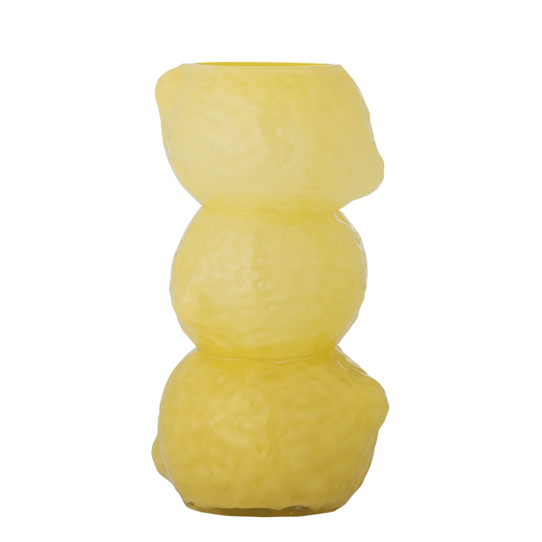 82072788 - Limone Vase, Yellow, Glass STOCK: 300