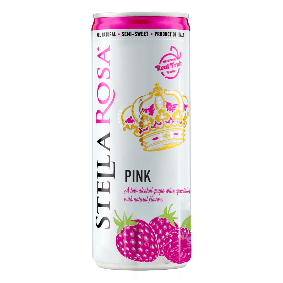 Stella Rosa Pink Semi-Sparkling Rose Wine 250 ml Can (Individual Can)