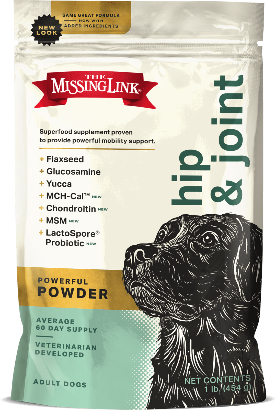 Superfood Powders Hip &amp; Joint Supplement for Dogs 1 lb Bag