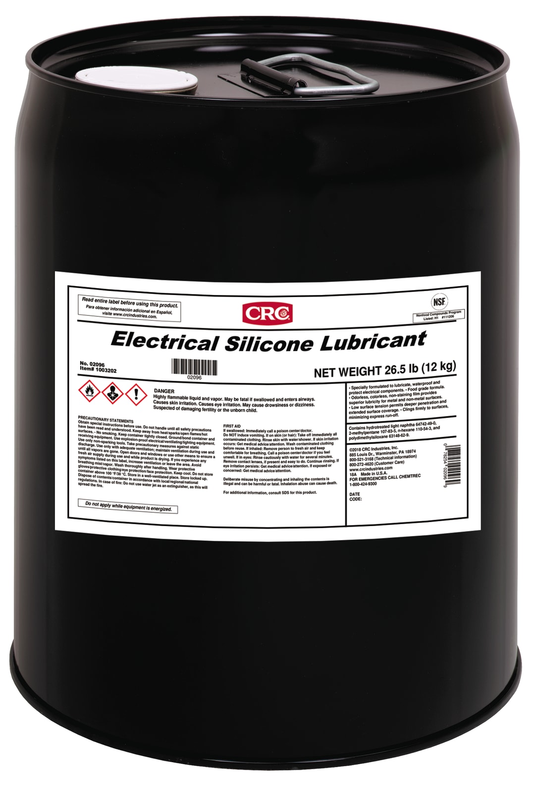 CRC Electrical Silicone Lubricant 1X5GL