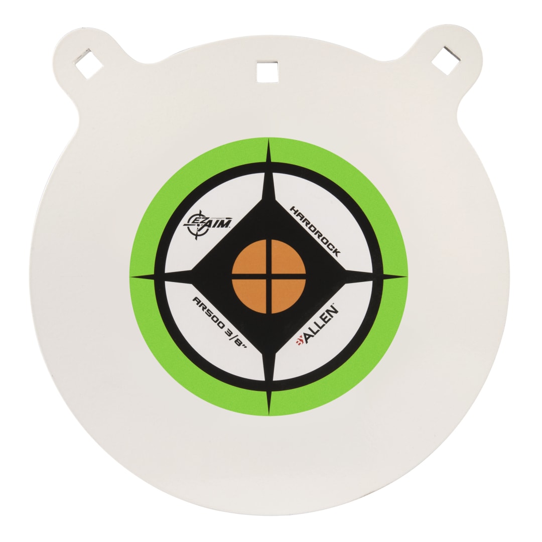EZ Aim® AR500 Steel Gong 12" Shooting Target, White