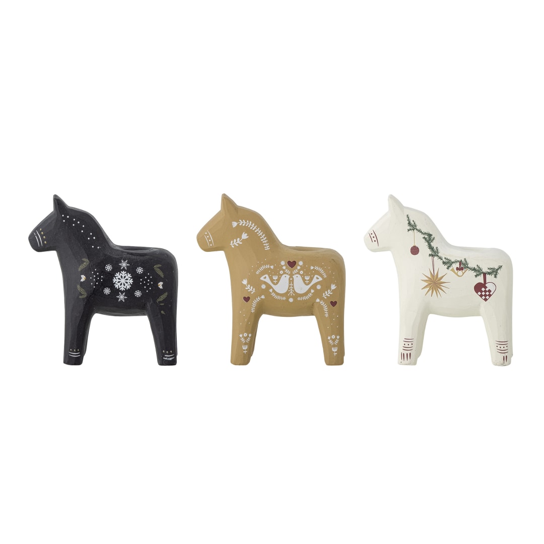 82054016 - Siffer Candle Holder, Multi, Polyresin STOCK: 300
