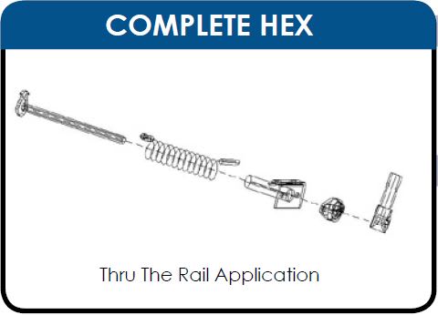 Hex Chrome Underbody without Arm Plug (Driver Side)
