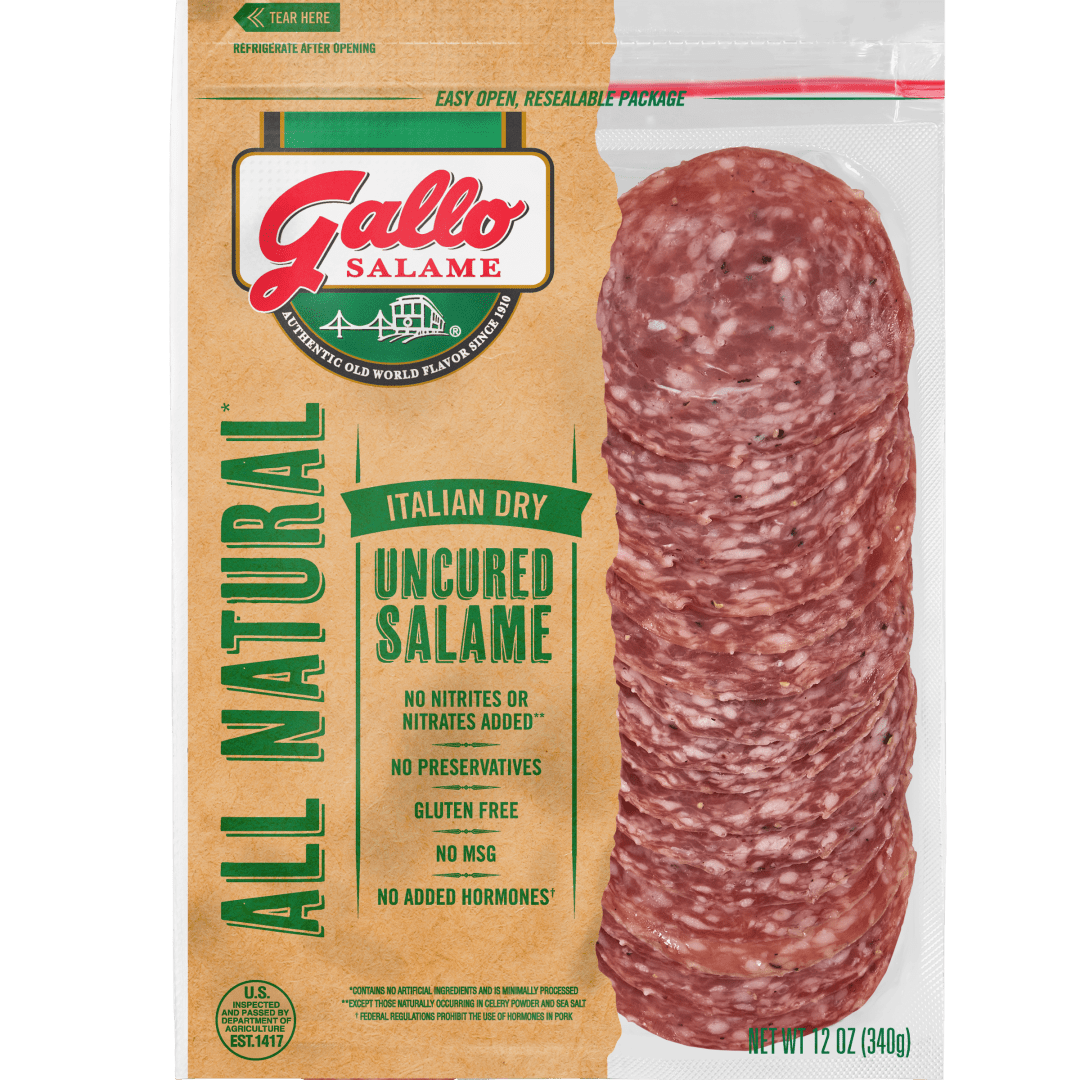 Gallo Salame® Deli Thin Sliced All Natural Uncured Salami, 12 oz.