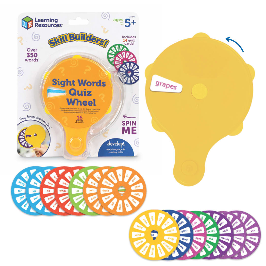 Skill Builders! Sight Word Quiz Wheel