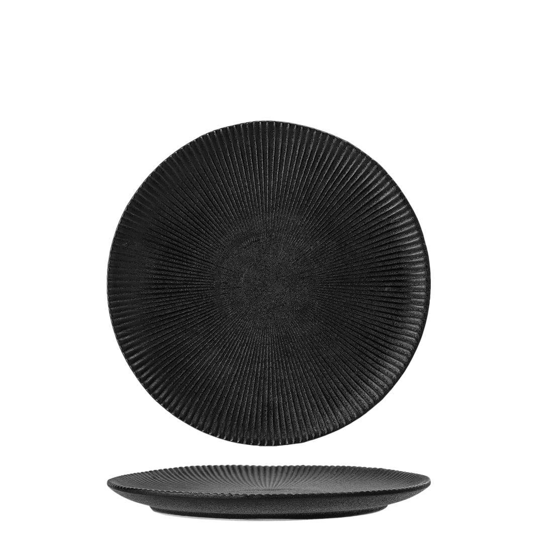 21255672 - Neri Plate, Black, Stoneware STOCK: 300
