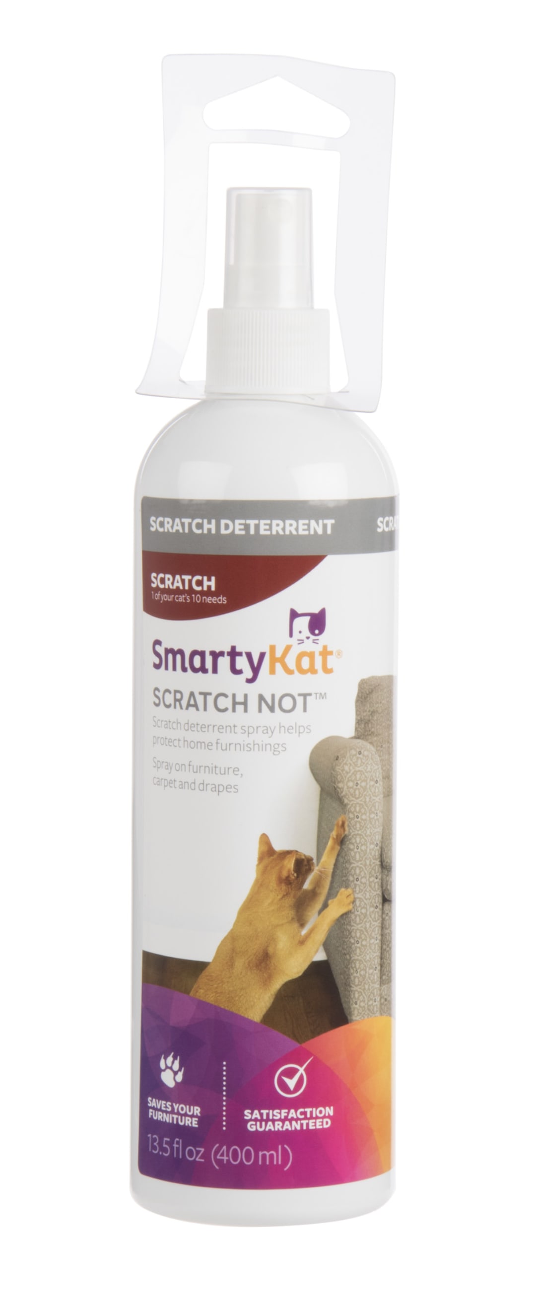 SmartyKat Scratch Not Scratch Deterrent Training Spray for Cats - 13.5 Fluid Ounces