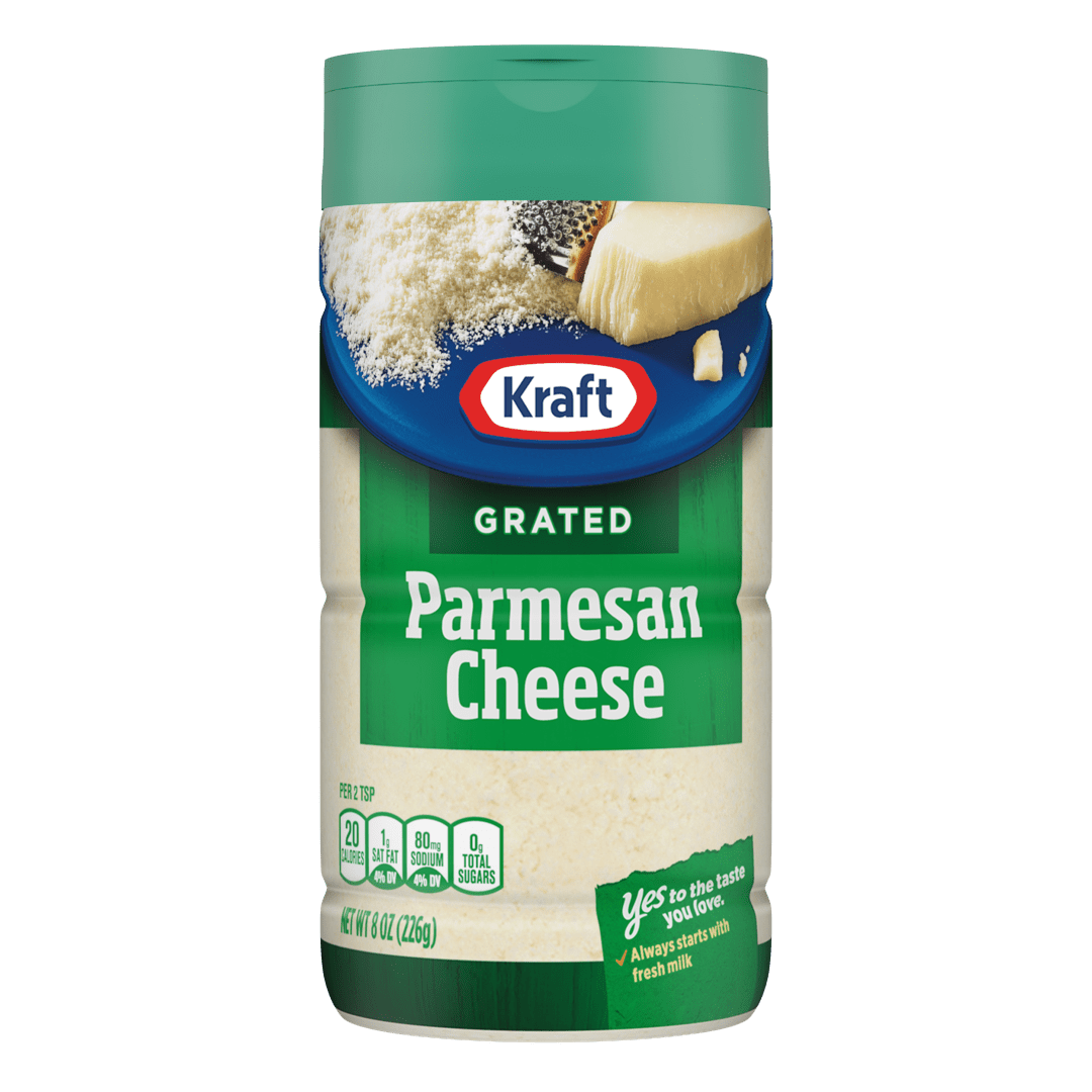 Kraft Natural Grated Parmesan Cheese Shaker, 8 oz Bottle