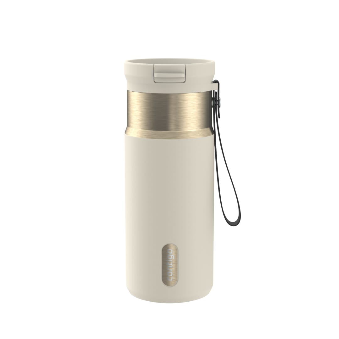 Contigo SnapSeal™ 16 oz Leakproof Stainless Steel Water Bottle with Carrying Strap