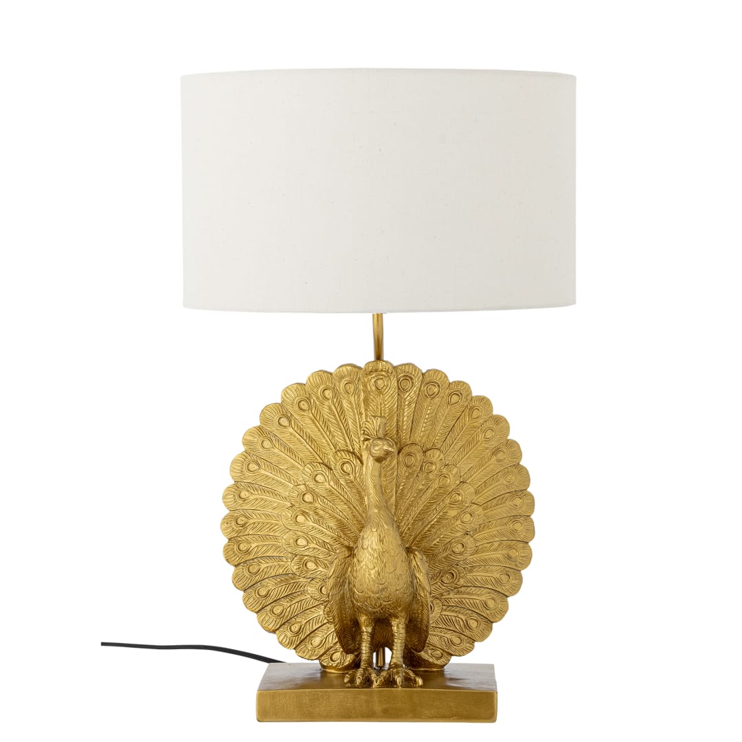 82068666 - Peacock Table lamp, Gold, Polyresin STOCK: 21