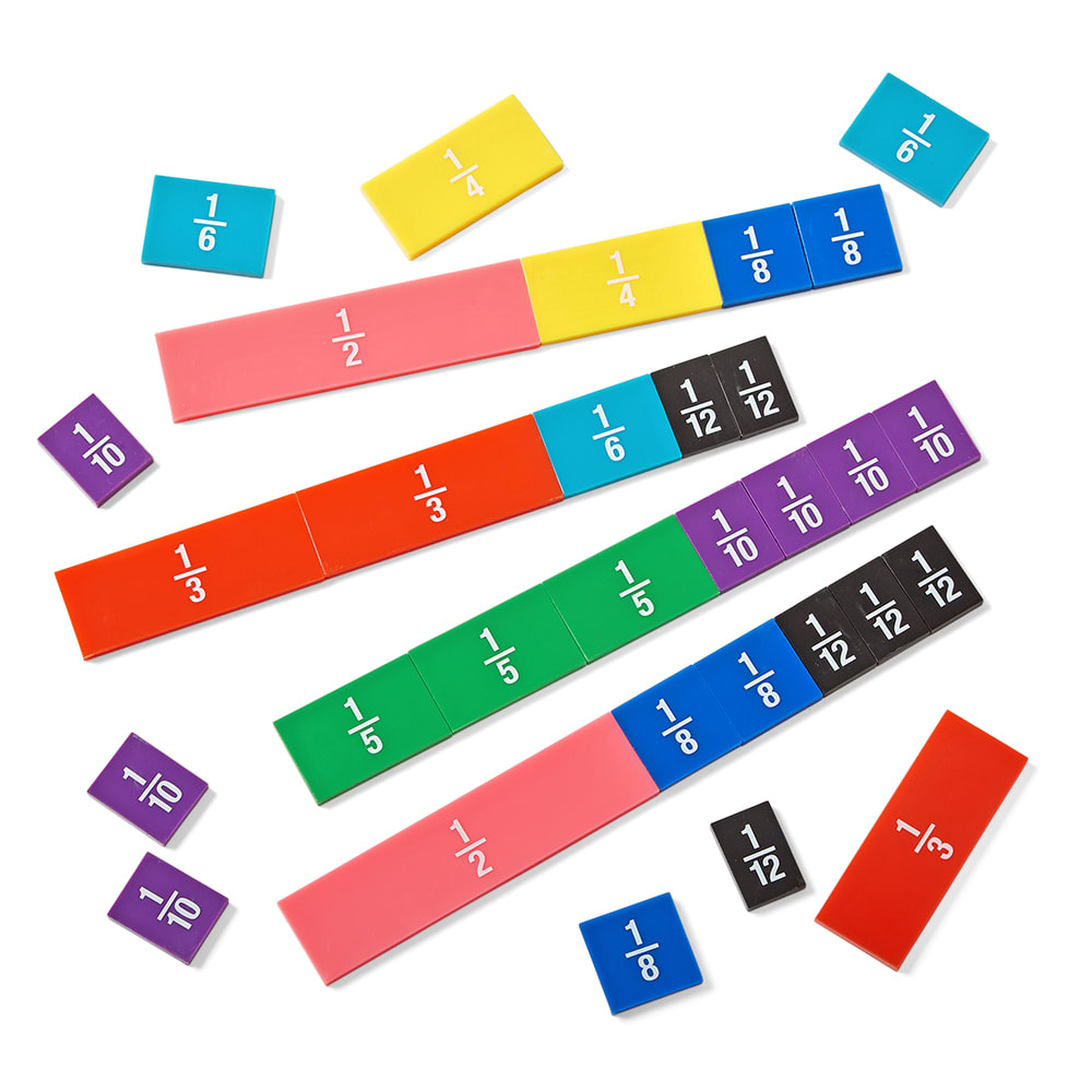 FRACTION/DECIMAL TILES RNBW SET/51