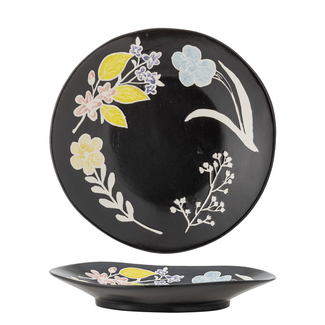 82072566 - Amberly Serving Plate, Multi, Stoneware STOCK: 300