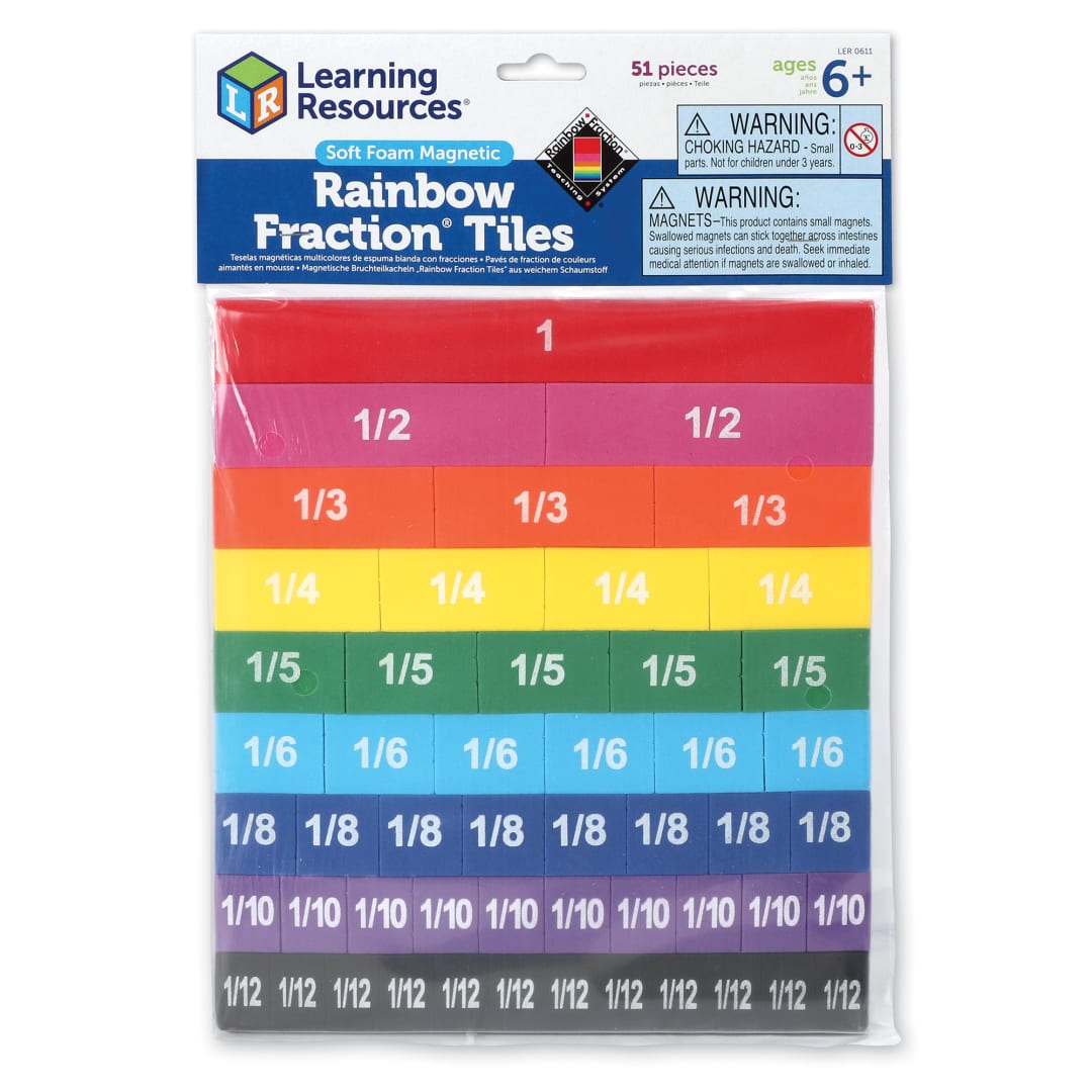 LR-MAGNETIC RAINBOW FRACTION TILES