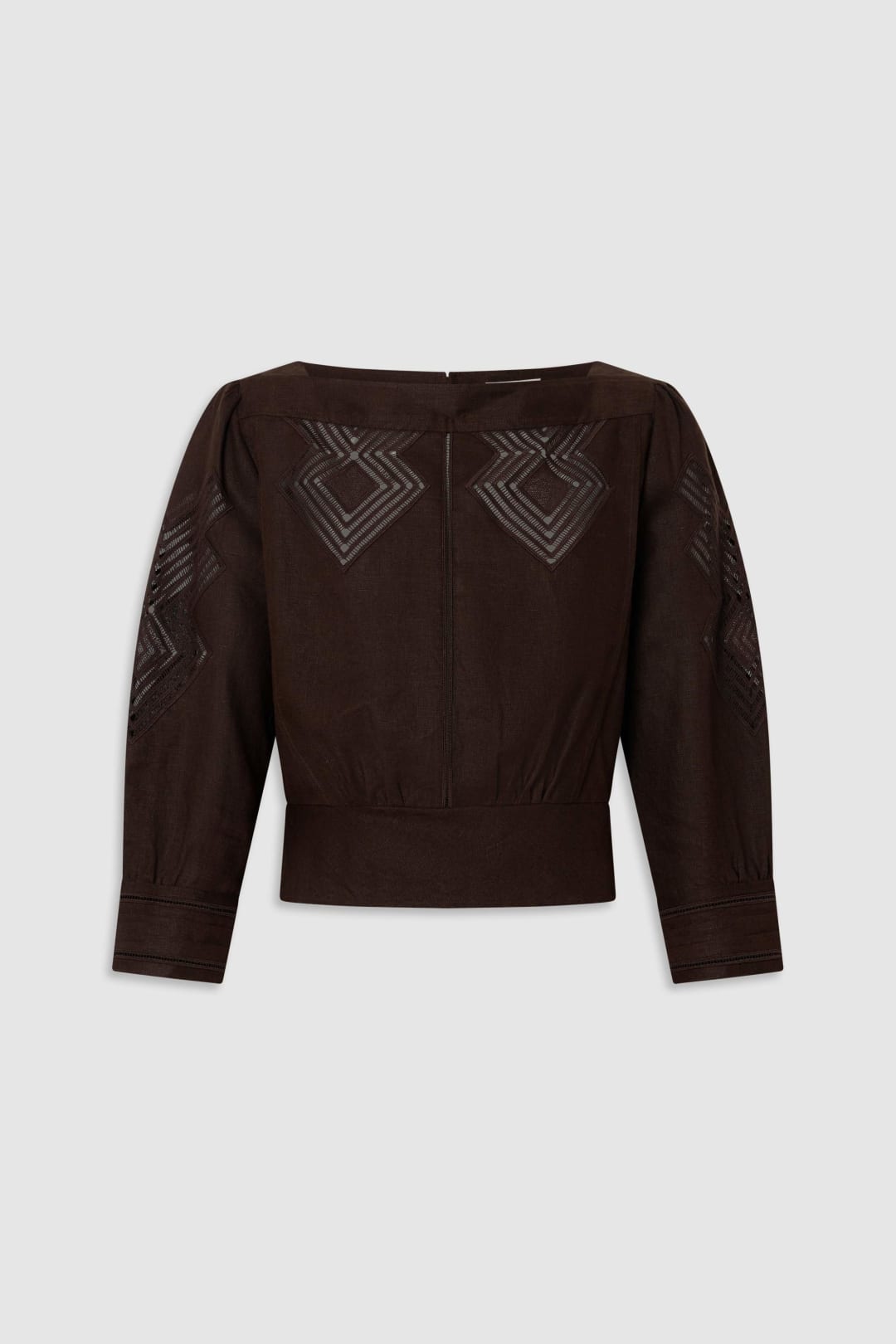 Drawn Thread Detail Blouse