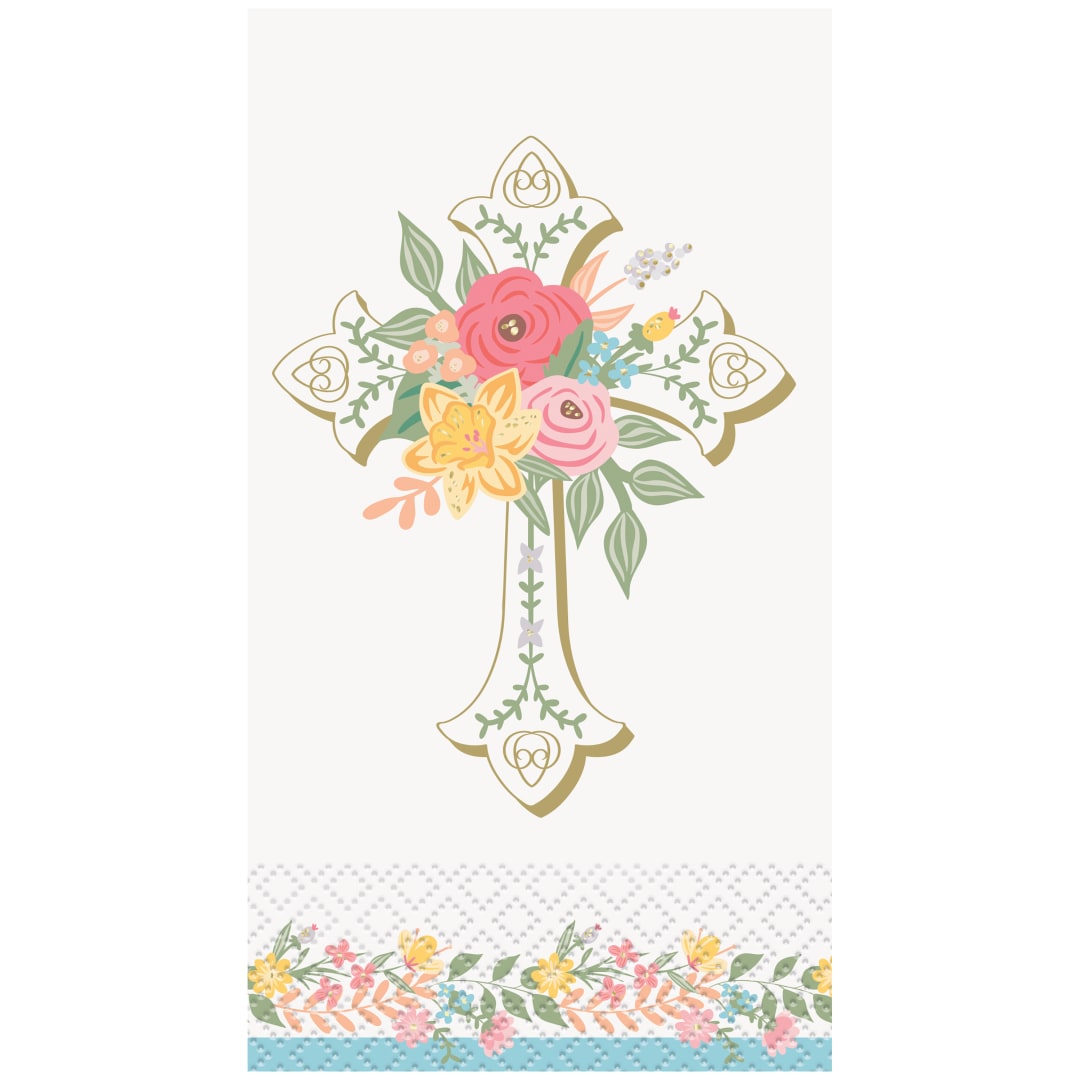Traditional Easter Guest Towels, 16ct - Foil Stamping