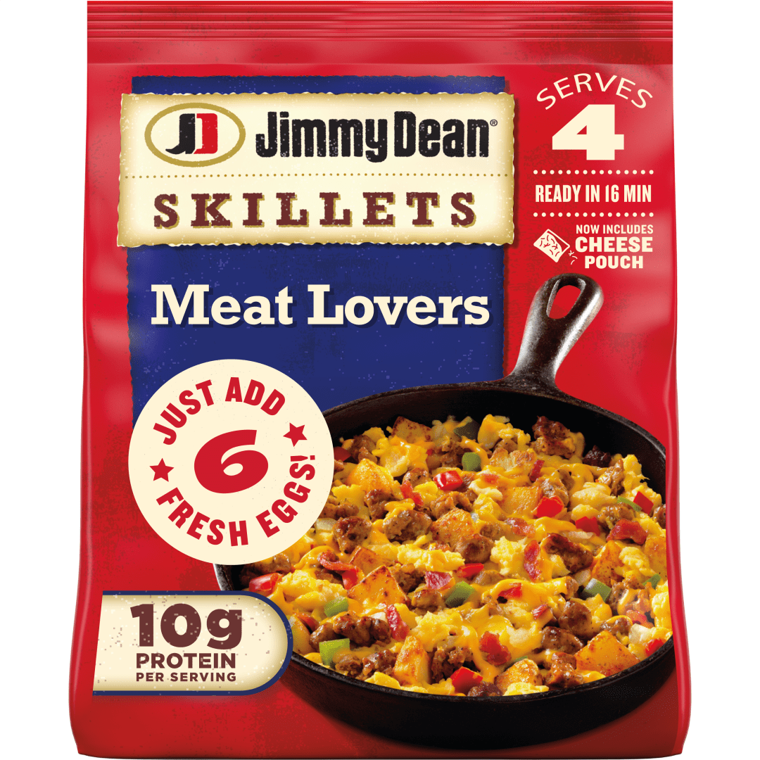 Jimmy Dean Skillets Meat Lovers, Frozen Breakfast, 16 oz