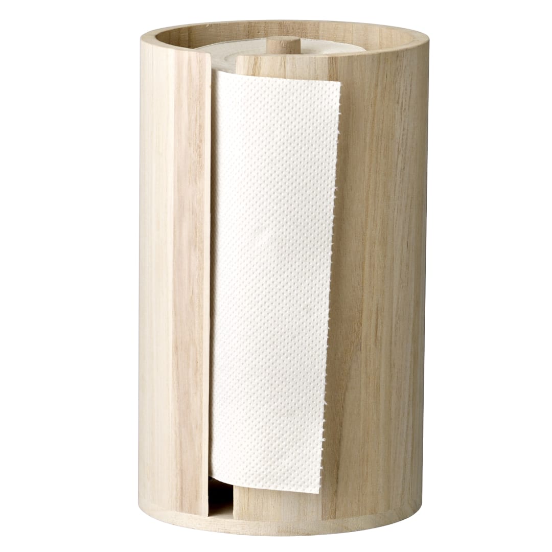 508050 - Celian Kitchen Paper Stand, Nature, Paulownia STOCK: 300