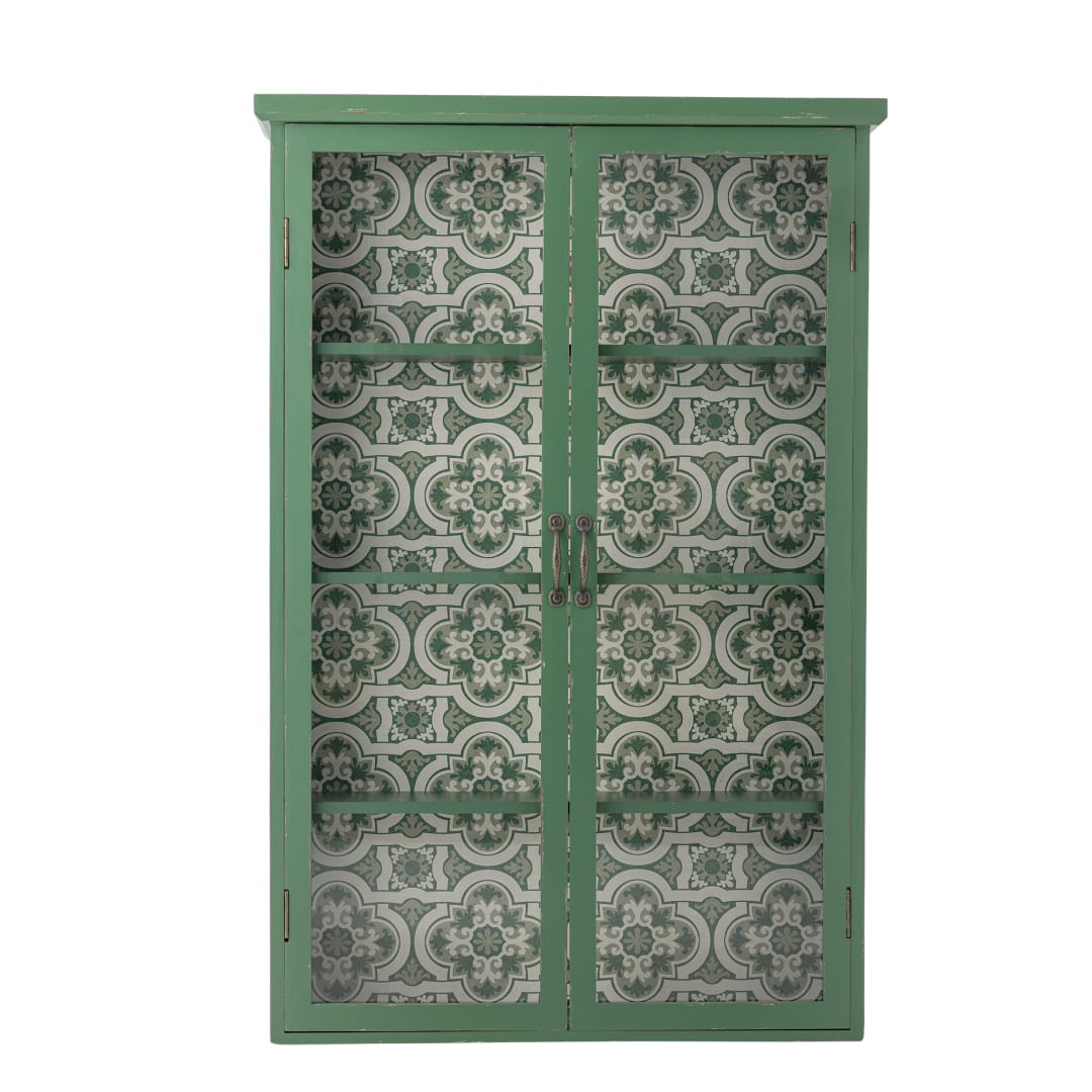 82065164 - Hazem Cabinet, Green, Firwood STOCK: 125